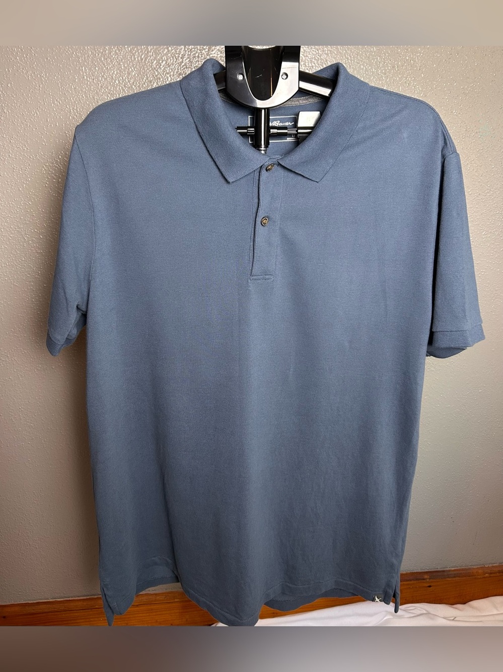Eddie Bauer Men's Slate Blue Polo